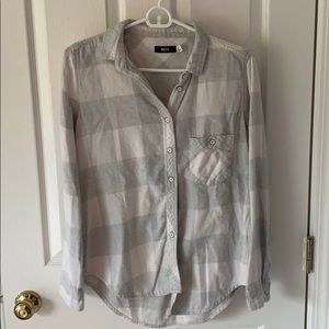 Nordstrom (BDG) Size Small Grey and White Flannel